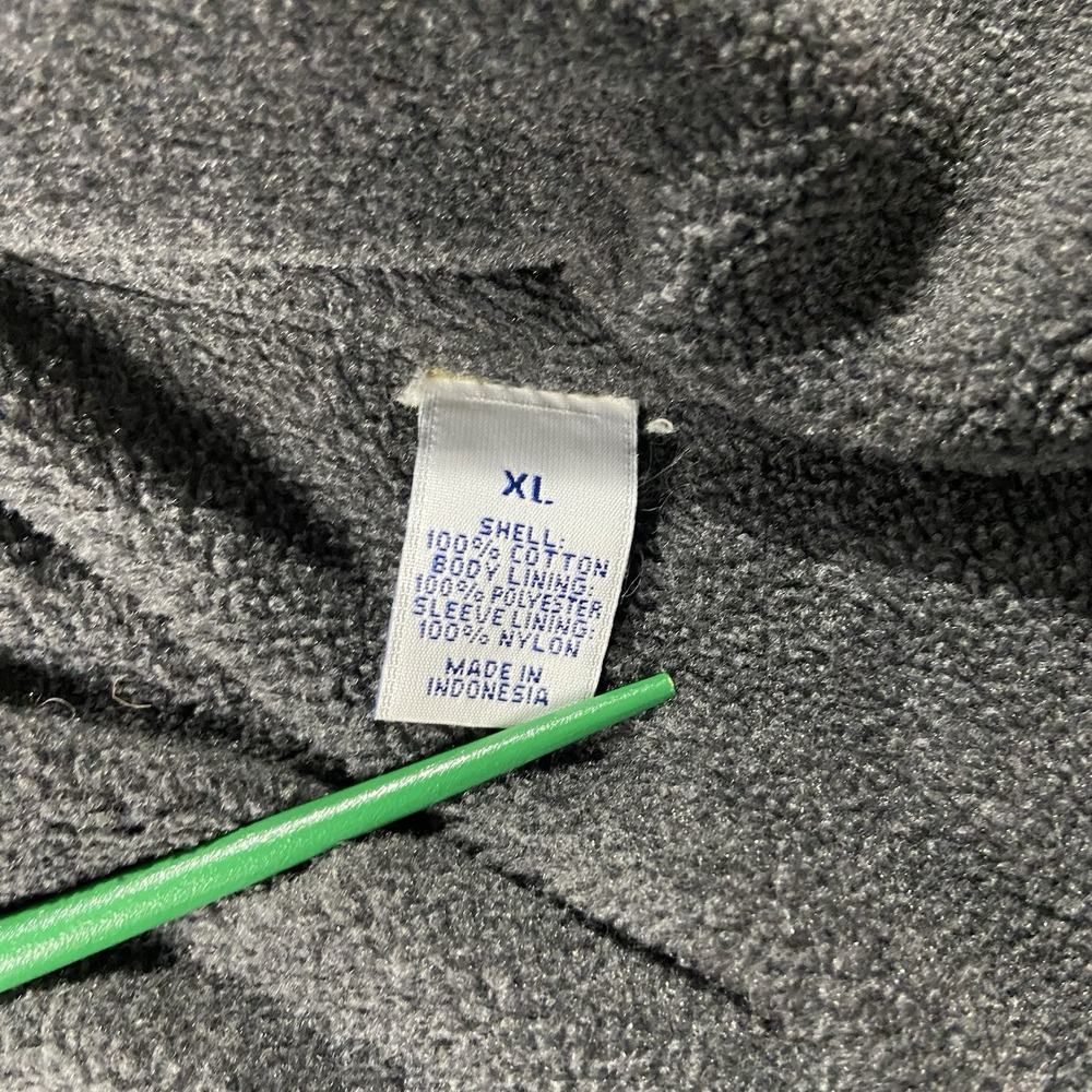 VTG Y2K Old Navy Cotton Canvas Full Zip Chore Coat Army Green Men's XL Utility - Picture 8 of 15